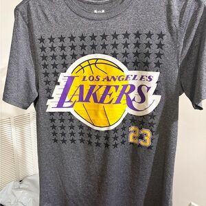 Gray Los Angeles Lakers Graphic Tee